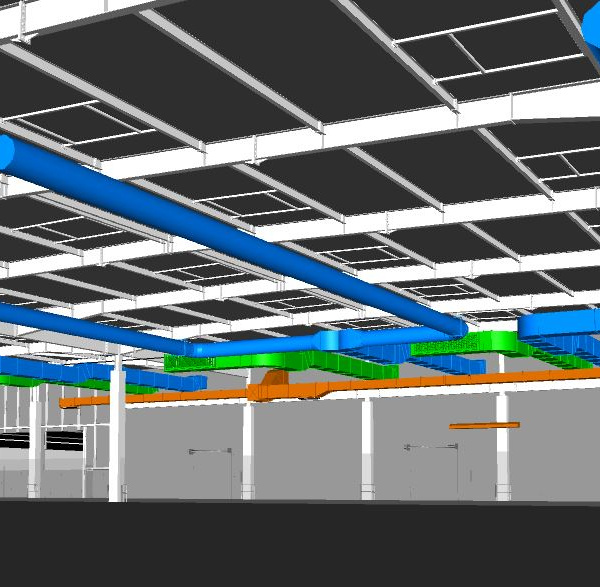 RACE BIM Model of HVAC Ductwork